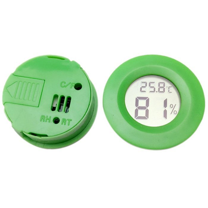 Sizet Mini LCD Digital Thermometer Hygrometer Fridge Freezer Tester Temperature Humidity Meter Detector-Green N2