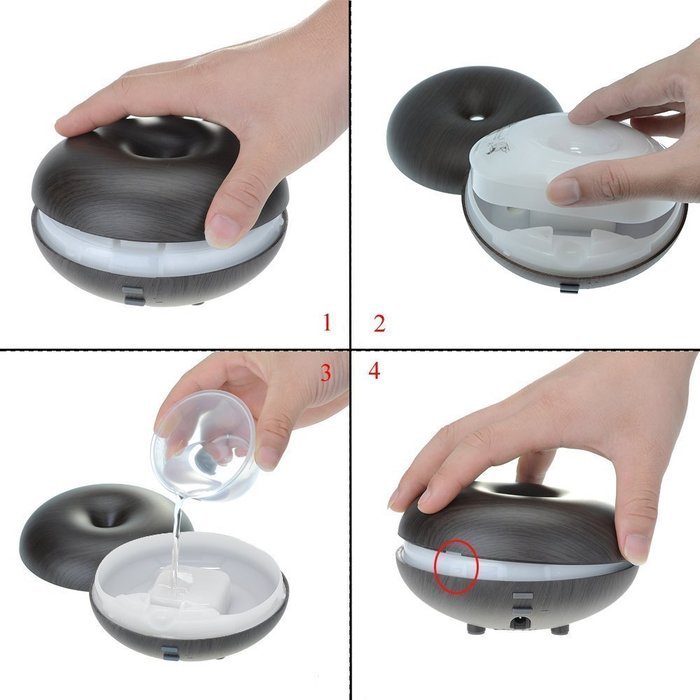 CNUALV Ultrasonic Ion Humidifier Purifier Aroma Air Aromatherapy Essential Oil Diffuser Ionizer for Bedrooms Living... N10