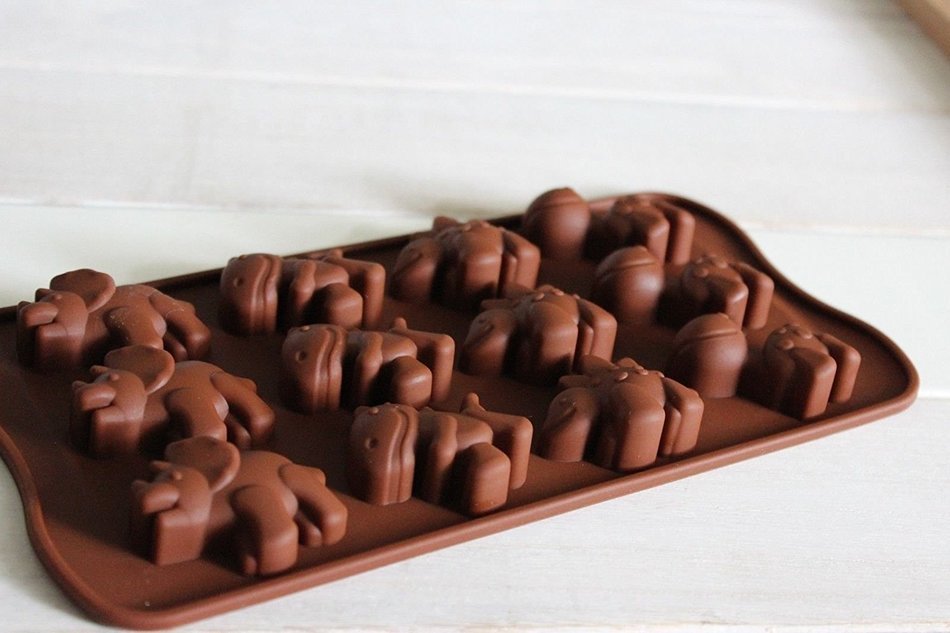 Ice Pop Molds Silicone Baking Mould Mold Chocolate Cake Cookie Muffin Candy Jelly Ice Cube (Type 5-8 Leaves) N10