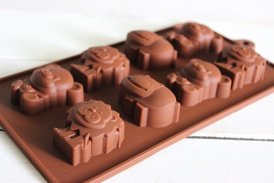 Ice Pop Molds Silicone Baking Mould Mold Chocolate Cake Cookie Muffin Candy Jelly Ice Cube (Type 5-8 Leaves) N12