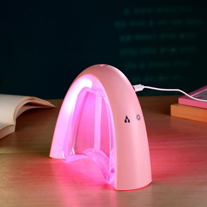 Dacawin Rainbow Message Board USB Air Humidifier Light Color Night (Black) N4