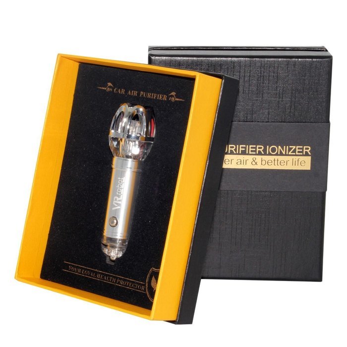 Car Air Purifier by VR-robot,Car Air Fresher,Ionic Purifier,Oxygen Ozone Ionizer, Cleaner Removing Dust, Pollen... N20