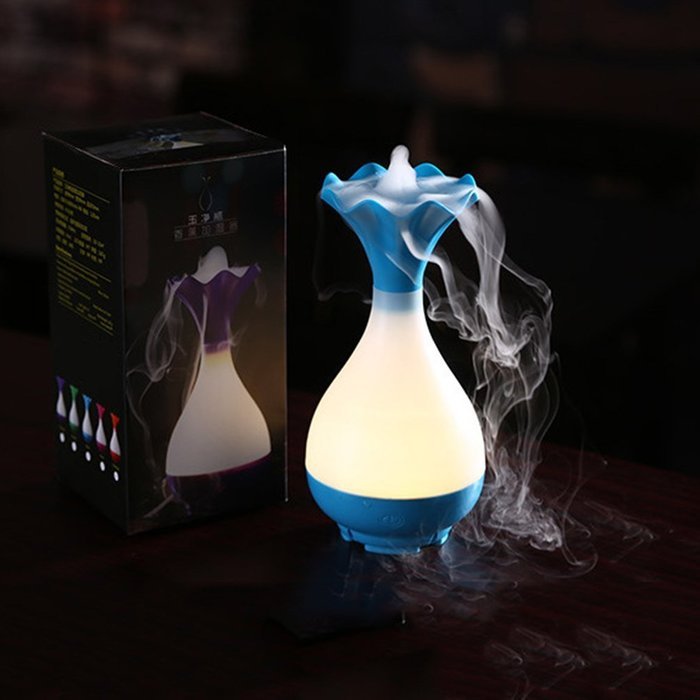 YJY Elegant Vase Aromatherapy Essential Oil Diffuser - USB Silent Ultrasonic Waterless Auto Shut-off Air Humidifier... N13
