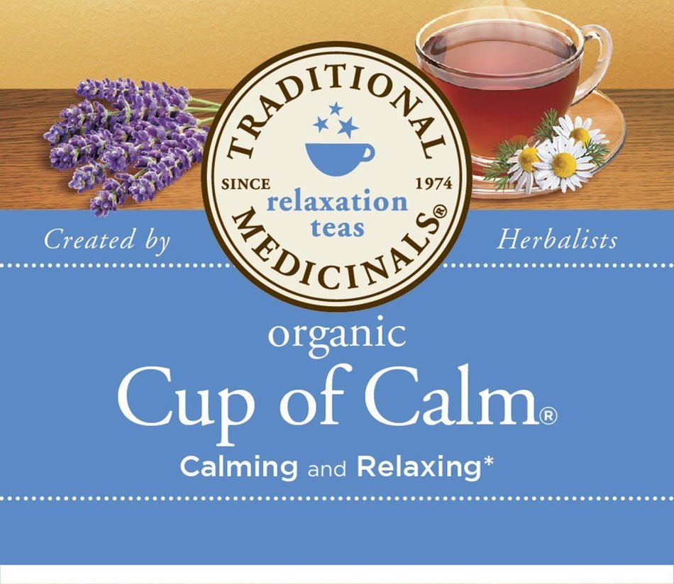 Traditional Medicinals Organic Cup of Calm Tea, 16 Tea Bags (Pack of 6) N7