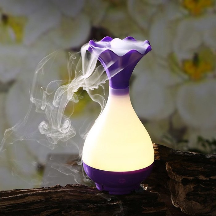 YJY Elegant Vase Aromatherapy Essential Oil Diffuser - USB Silent Ultrasonic Waterless Auto Shut-off Air Humidifier... N14