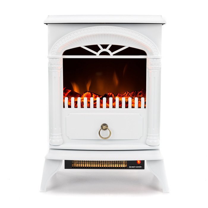 Hamilton 22-inch Portable Free Standing 1500W Electric Fireplace Stove with Realistic Fire and Vintage Logs -... N12