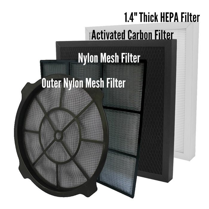 XPOWER X-3500 Professional 4 Stage Filtration HEPA Purifier System Air Scrubber N3
