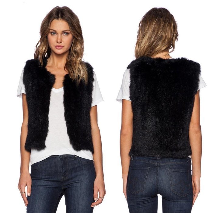 Sleeveless Coat,BeautyVan Women Vest Sleeveless Coat Outerwear Hair Jacket Waistcoat (XL, Black)