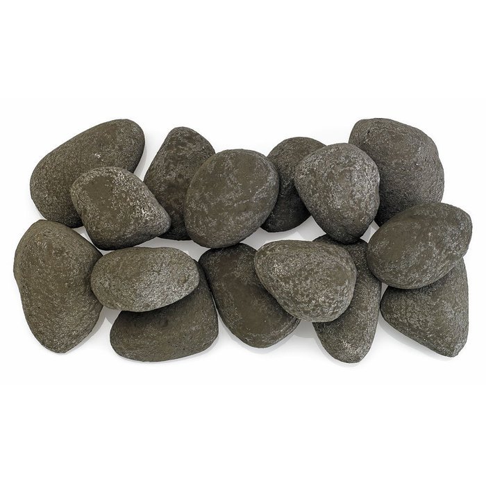 Midwest Hearth Fire Rocks | Decorative Stones for Outdoor Gas Fire Features or Indoor Gas Log Fireplaces | 15-... N8