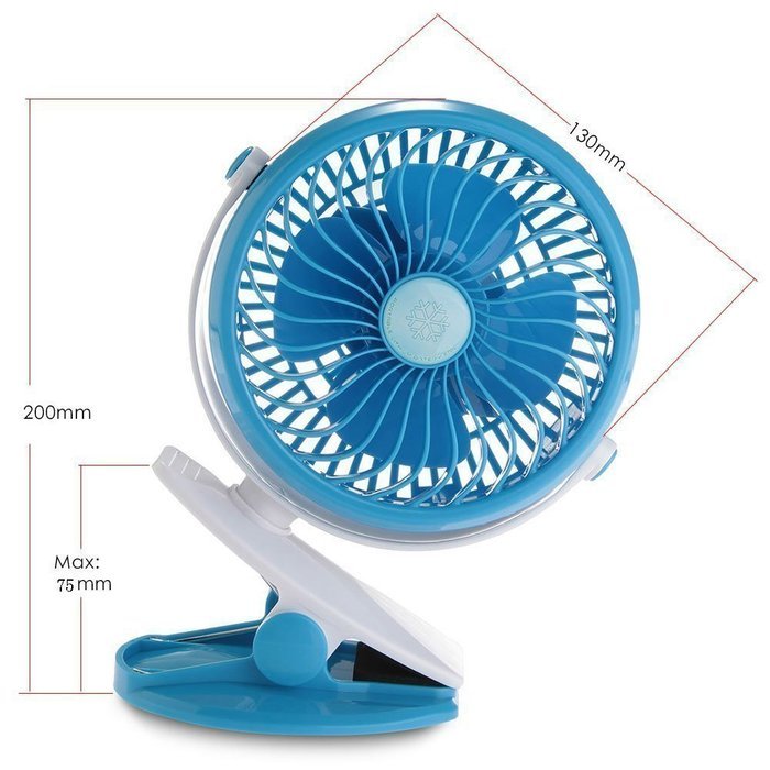 Portable Mini Fan,TechCode 360 Degrees Rotating Clip on Fan Portable Mute PC Laptop Desktop Fan USB Cooler Electronic...