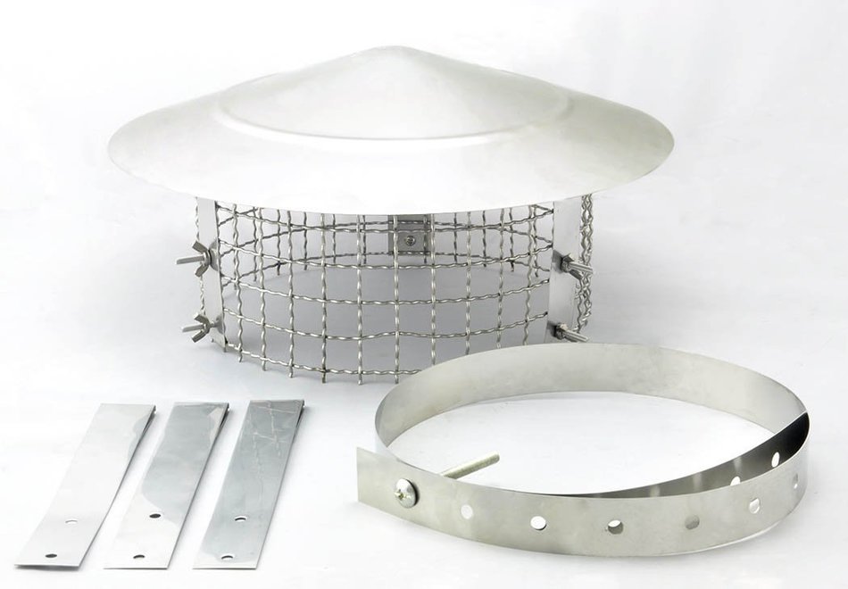 Anti Bird/Rain Stainless Steel 9-inch Mesh Flue Chimney Cap Cover N3