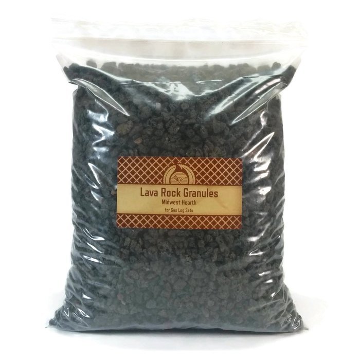 Midwest Hearth Natural Lava Rock Granules for Gas Log Sets and Fireplaces (5-lb Bag)