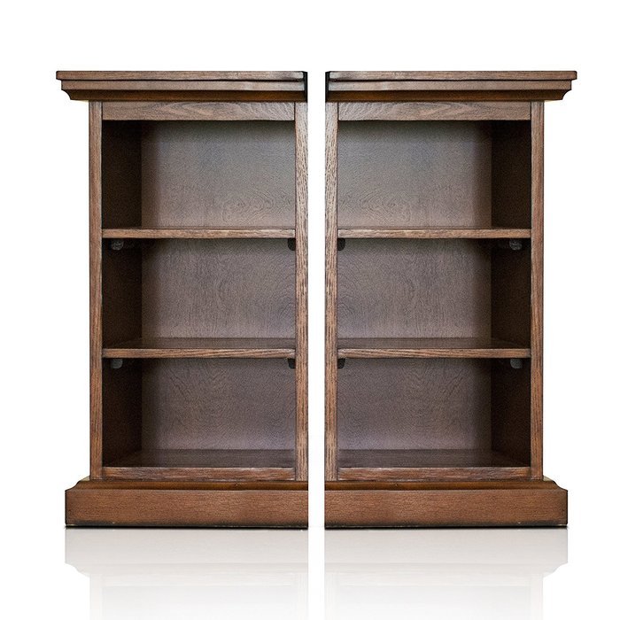Lifesmart Lifelux FP0017-AC1 Side Shelves for Media Center Fireplace in Burnished Oak, 48"
