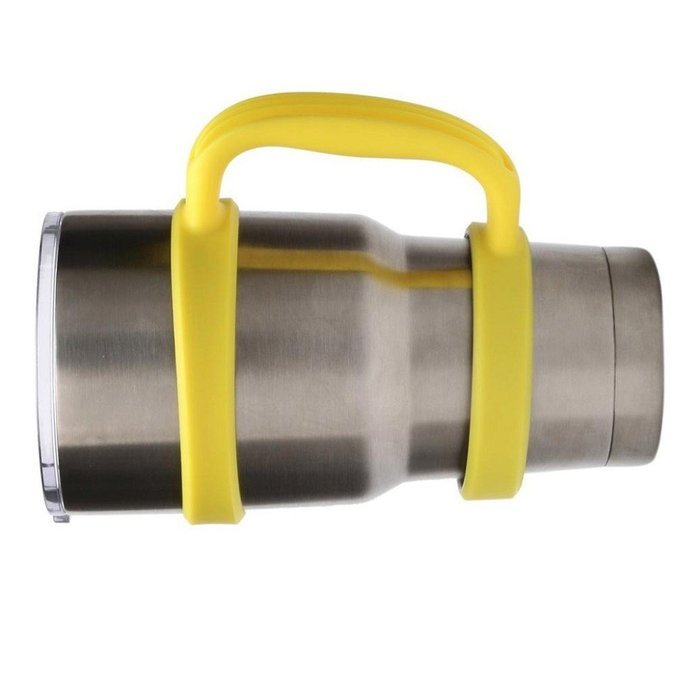 Morecome 30 Oz Stainless Steel Insulated Tumbler Mug Handle (Yellow) N2