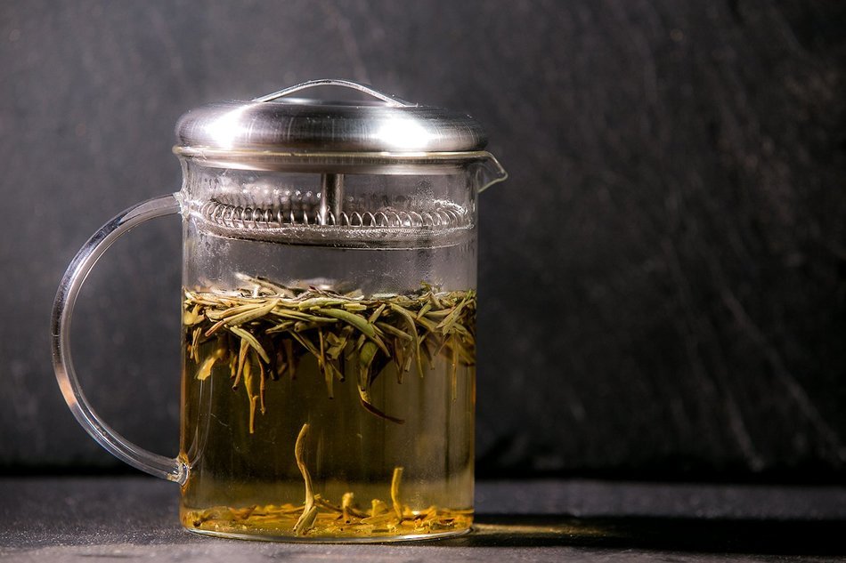 Loose Leaf Tea Strainer & Infuser Glass Teapot - 13.5 Ounces Simple Steeper N2