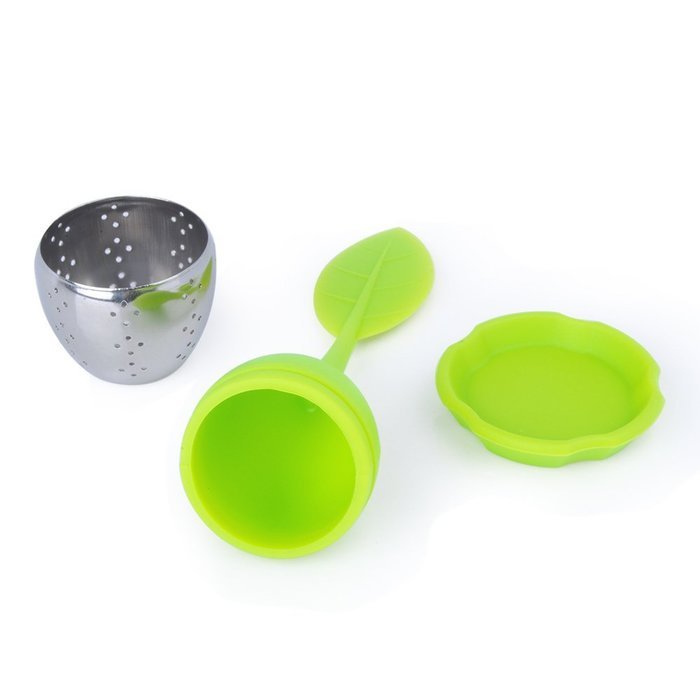 Tea Infuser, MaxMall 4-Pack Silicone Tea Infuser Handle Stainless Steel Strainer&nbsp;filter Infuser&nbsp;with Drip Tray...