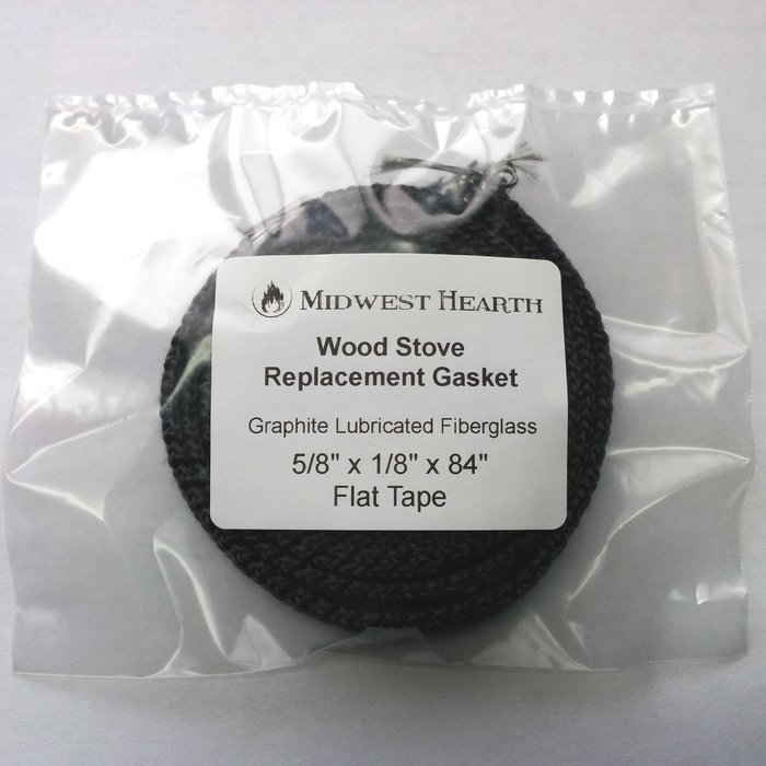Midwest Hearth Wood Stove Replacement Gasket for Woodburning Stoves - Graphite Impregnated Fiberglass Gaskets... N4