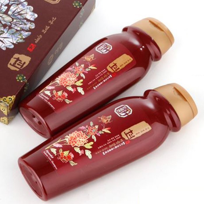 Hansamin Daily Moisture Anti-Hair Loss Premium Red ginseng Shampoo 200ml X 3EA, Korea cosmetics N3