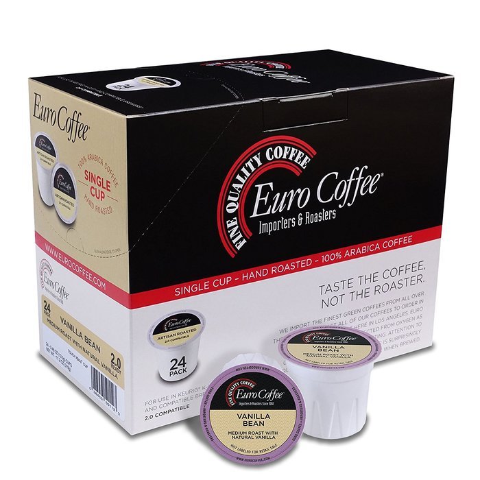 Euro Coffee Sumatra Mandehling, 24 Count Single-Serve K-Cup Keurig Compatible. Award Winning Artisan Coffee Roaster N13