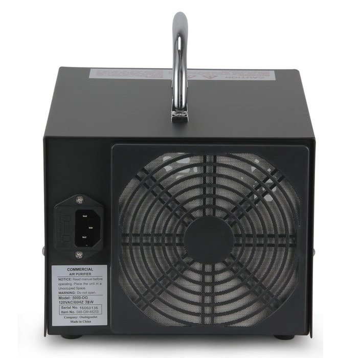 Della 5000mg Commercial Air Ozone Deodorizer Compact Remove Odor Airborne, Black N3