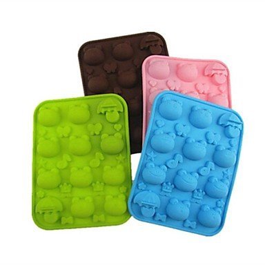 Y&XL&H 12 Hole Frog Umbrella Shape Cake Ice Jelly Chocolate Molds