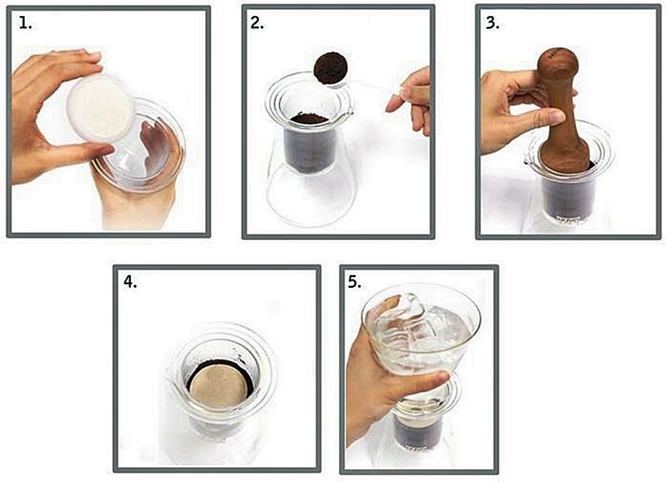 Iwaki Water Drip 4 Cup Cold Brew Dutch Coffee, Tea Maker N3