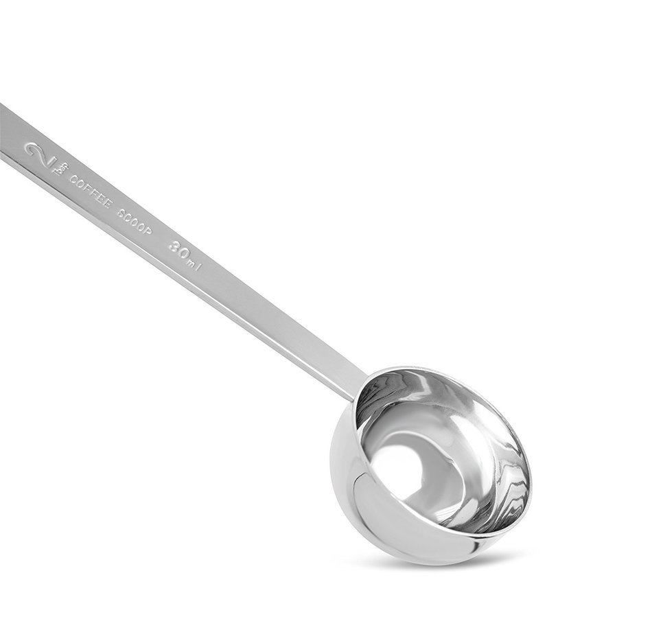 Internet's Best Set of 2 Stainless Steel Coffee Scoop | Tablespoon Set (1 Tbsp, 2 Tbsp) | Coffee Ground Measuring... N2