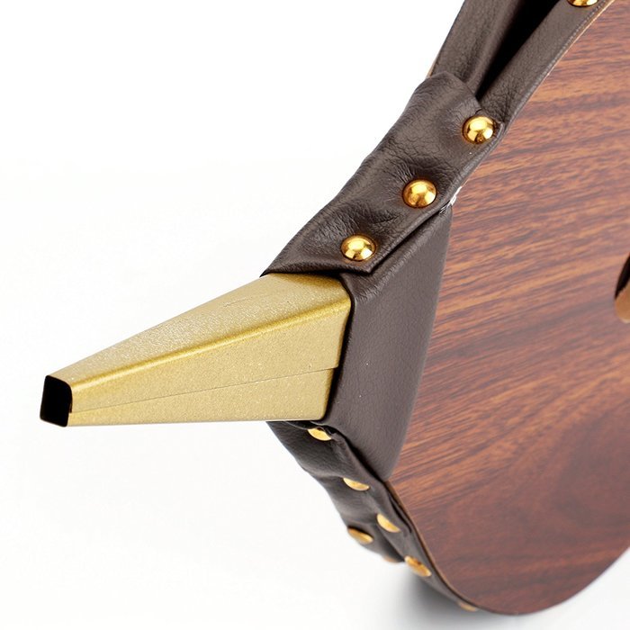 Tosnail 17" x 7.5" Wood Bellows Fireplace Bellows, Wood Air Bellows - Brown Color N3