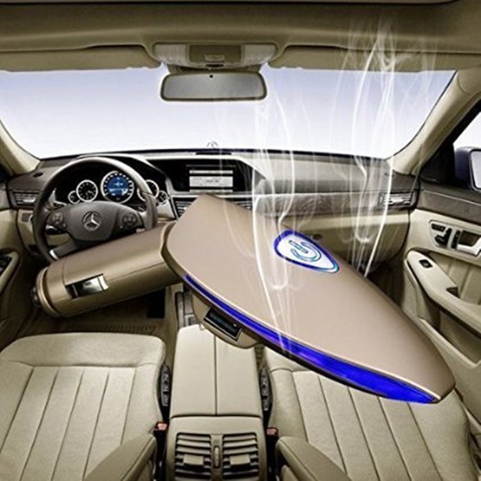 Kevenanna Car air Freshener ,Car Ionic Air Purifier with Dual Port USB car Charger Removes Cigarette Smoke, Bacteria... N10
