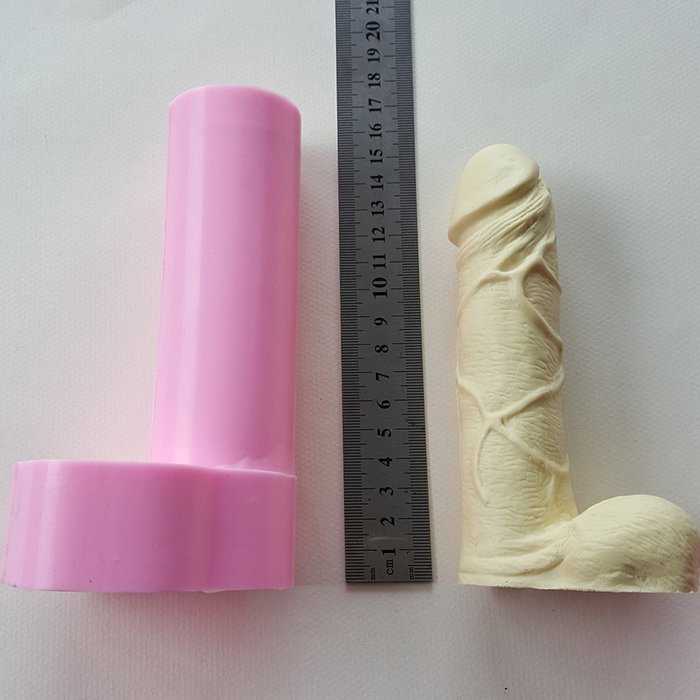 Novelty Willy Shape Fondant Cake Decoration Craft DIY Mold Hen Party S/M/L - Pink, 13cm