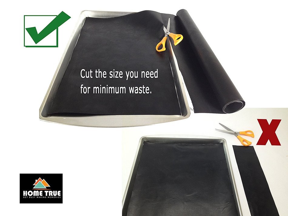 Oven Liner 70-Inch Non-Stick Roll by Home True | Heavy Duty Mat and FDA Approved For Gas, Electric, Microwave,... N2