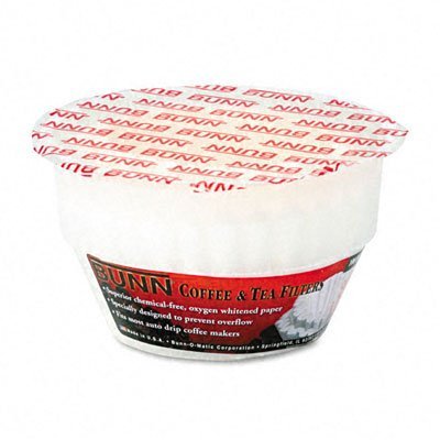Bunn-O-Matic Corporation Coffee Filters, 2-3/4"X3", 100/Pack, White