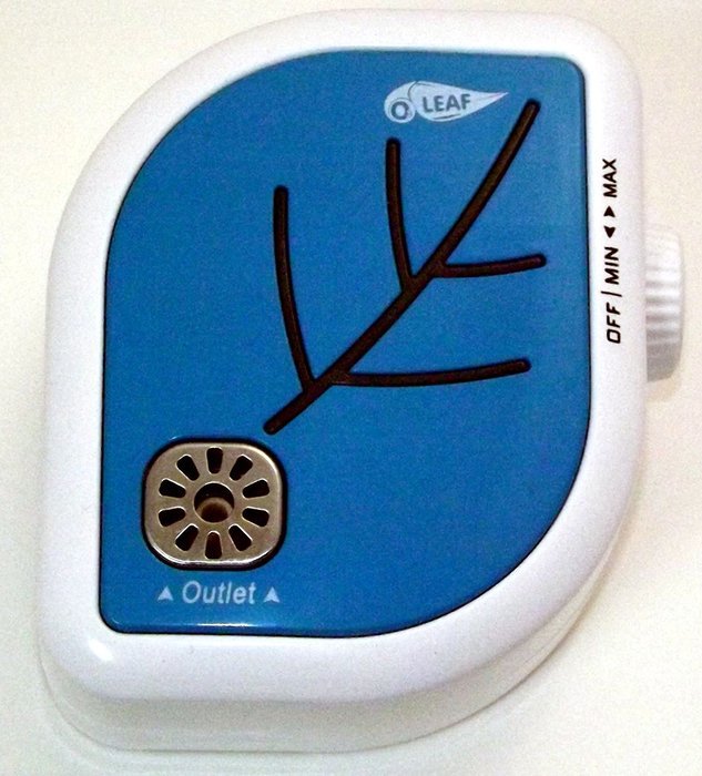 O3 LEAF Plug-In Adjustable Ionic Air Purifier (ORANGE) N8