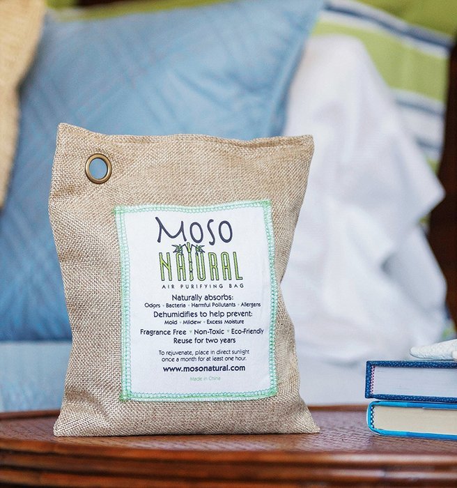 Two (2) Moso Natural Air Purifying Bags 1-200g and 1-500g (Natural) N12