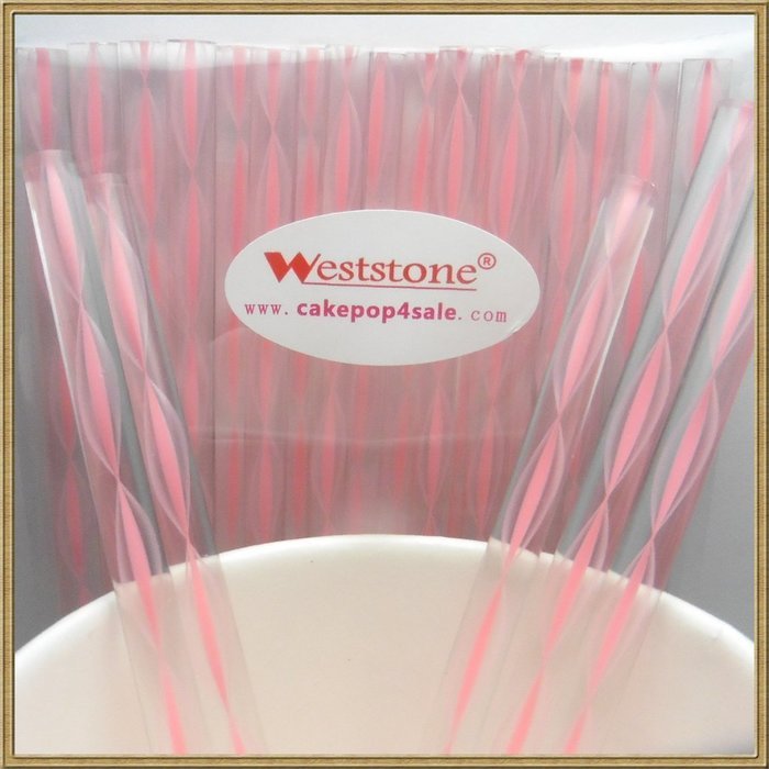 Heavy duty - 40pcs 6 in x 7/32 Acrylic Sticks For Cake Pops or Candy Apple (Clear Bubble) N3