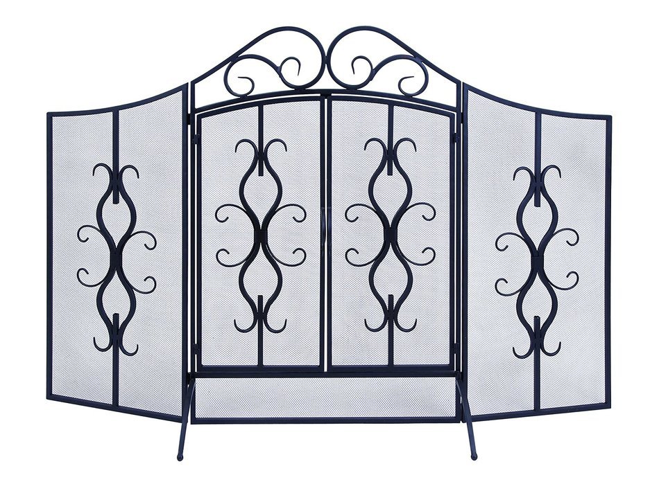 Deco 79 Metal Fire Screen, 60 by 40-Inch