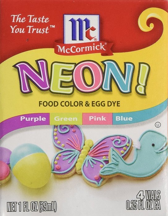 Neon Purple Green Pink Blue 4-pack Food Color by McCormick N2