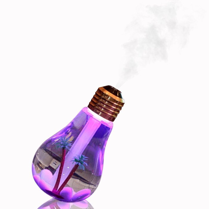 JOMO TECH USB Humidifier Ultrasonic 7 Color Changing LED Lamps 400ml Mini Humidifiers Desktop Night Lights N4