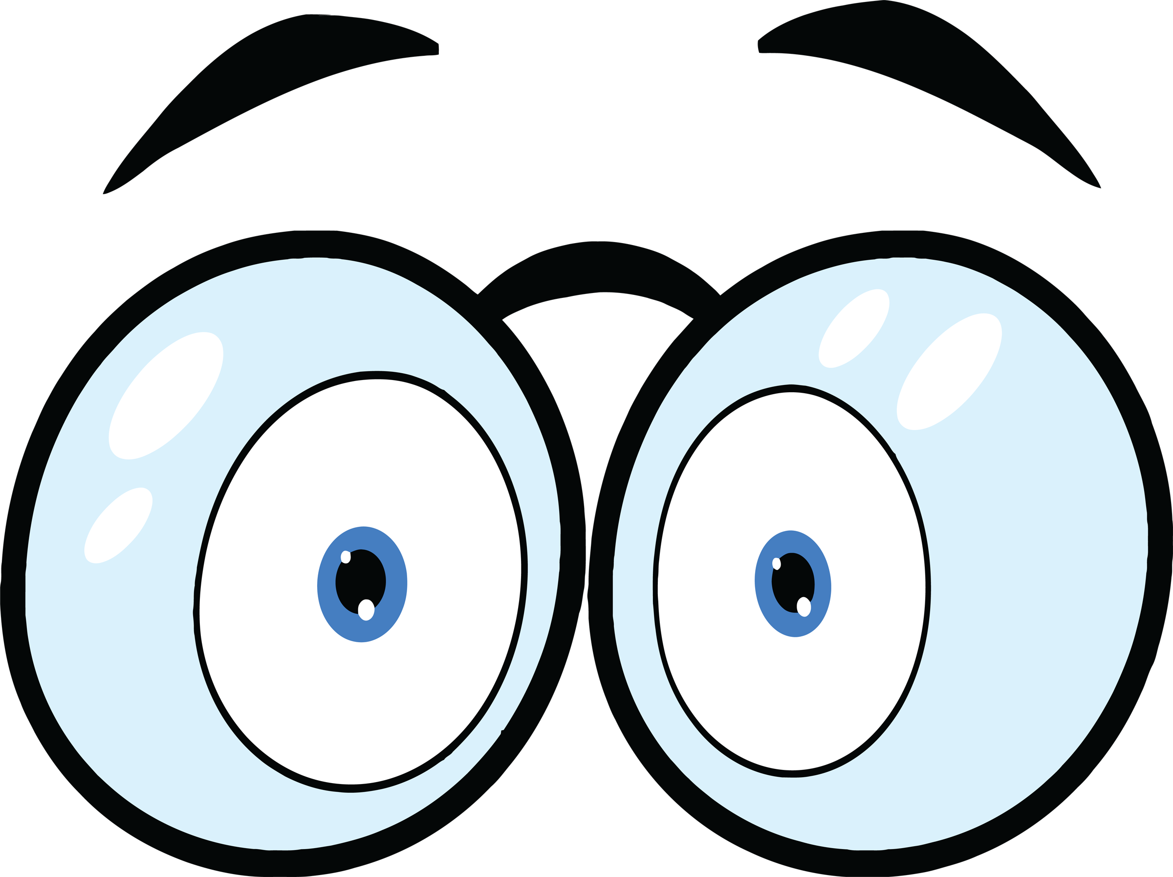 Surprised cartoon eyes free image download