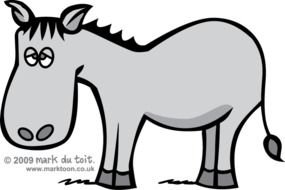 Donkey Cartoon Clip Art N7