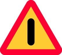 Caution, triangular Warning Sign