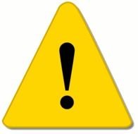 Cartoon Warning Caution clipart