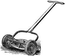 Lawn Mower as a graphic illustration