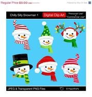 Snowman Face Clip Art