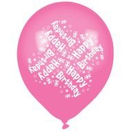 Happy Birthday Pink Balloons
