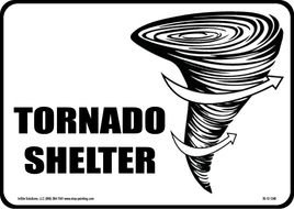 Take Tornado Shelter Sign
