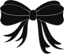 Black Bow Clip Art N2