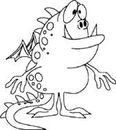 Printable Monster Coloring Pages For Kids
