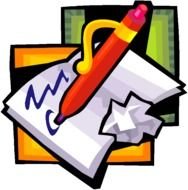 Pen Writing Notes Clip Art