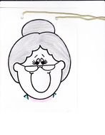 grandmother's portrait clipart